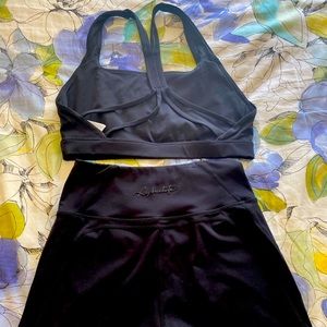 Alphalete shorts&bra set